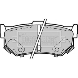 Sada brzdových platničiek kotúčovej brzdy BORG & BECK BBP1298