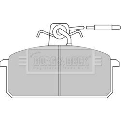 Sada brzdových platničiek kotúčovej brzdy BORG & BECK BBP1317