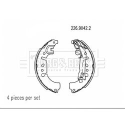 Sada brzdových čeľustí BORG & BECK BBS6523 - obr. 1