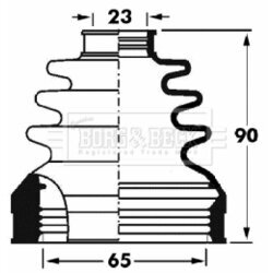 Manžeta hnacieho hriadeľa - opravná sada BORG & BECK BCB2893