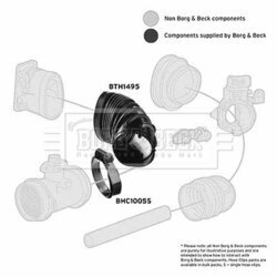 Nasávacia hadica, Vzduchový filter BORG & BECK BTH1495 - obr. 1