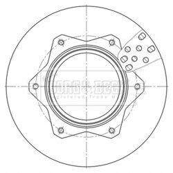 Brzdový kotúč BORG & BECK BBD32652
