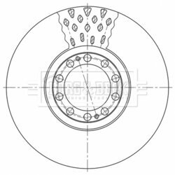 Brzdový kotúč BORG & BECK BBD32793