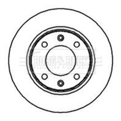 Brzdový kotúč BORG & BECK BBD4012
