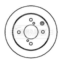 Brzdový kotúč BORG & BECK BBD4202