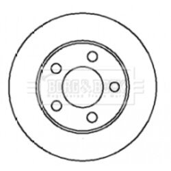 Brzdový kotúč BORG & BECK BBD4236