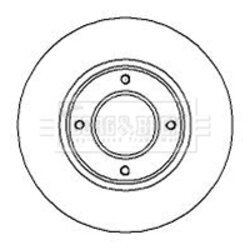 Brzdový kotúč BORG & BECK BBD4893