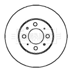 Brzdový kotúč BORG & BECK BBD4958