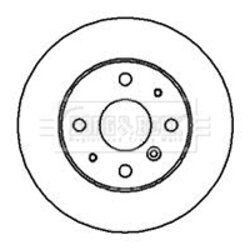 Brzdový kotúč BORG & BECK BBD5042