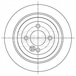 Brzdový kotúč BORG & BECK BBD5410