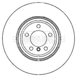 Brzdový kotúč BORG & BECK BBD5938S