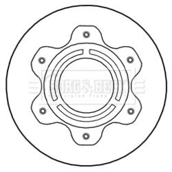 Brzdový kotúč BORG & BECK BBD6026S