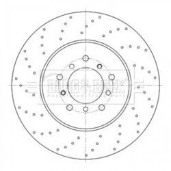 Brzdový kotúč BORG & BECK BBD6075S