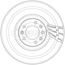 Brzdový kotúč BORG & BECK BBD6098S
