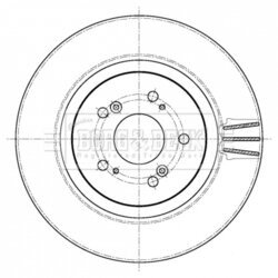 Brzdový kotúč BORG & BECK BBD6109S