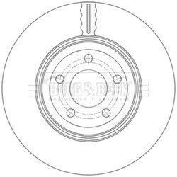Brzdový kotúč BORG & BECK BBD6176S - obr. 1