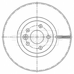Brzdový kotúč BORG & BECK BBD6202S