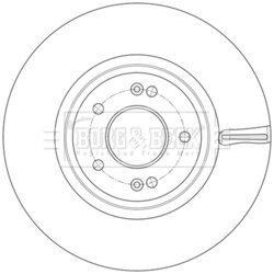 Brzdový kotúč BORG & BECK BBD6257S