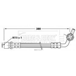 Brzdová hadica BORG & BECK BBH7233