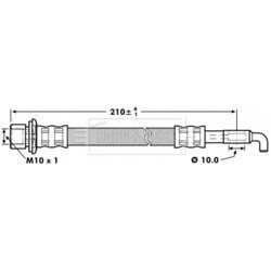 Brzdová hadica BORG & BECK BBH7260