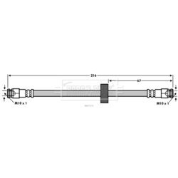 Brzdová hadica BORG & BECK BBH7570 - obr. 1