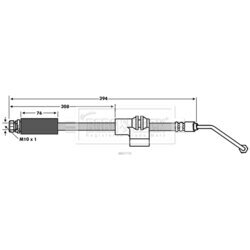 Brzdová hadica BORG & BECK BBH7770 - obr. 1