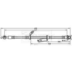 Brzdová hadica BORG & BECK BBH7873