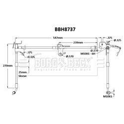 Brzdová hadica BORG & BECK BBH8737