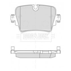 Sada brzdových platničiek kotúčovej brzdy BORG & BECK BBP2507 - obr. 2