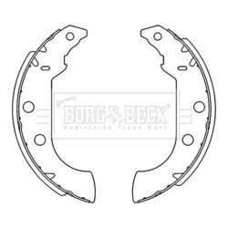 Sada brzdových čeľustí BORG & BECK BBS6231