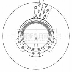 Brzdový kotúč BORG & BECK BBD32601