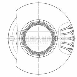Brzdový kotúč BORG & BECK BBD32602
