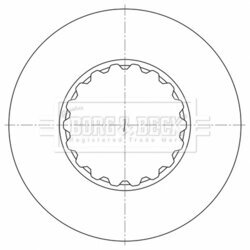 Brzdový kotúč BORG & BECK BBD32658