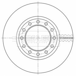 Brzdový kotúč BORG & BECK BBD32794