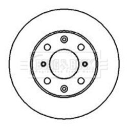 Brzdový kotúč BORG & BECK BBD4007