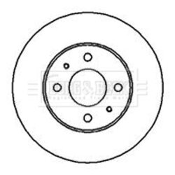 Brzdový kotúč BORG & BECK BBD4112