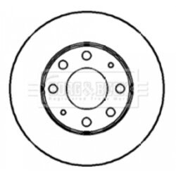 Brzdový kotúč BORG & BECK BBD4156