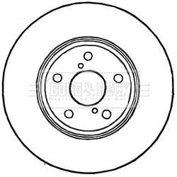 Brzdový kotúč BORG & BECK BBD4809 - obr. 1