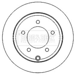 Brzdový kotúč BORG & BECK BBD4819