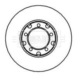 Brzdový kotúč BORG & BECK BBD4824