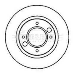 Brzdový kotúč BORG & BECK BBD4837