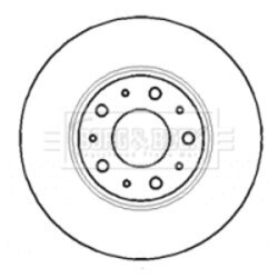 Brzdový kotúč BORG & BECK BBD5130