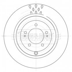 Brzdový kotúč BORG & BECK BBD5395