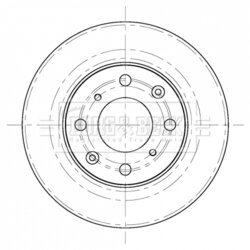 Brzdový kotúč BORG & BECK BBD5415