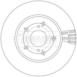 Brzdový kotúč BORG & BECK BBD5600 - obr. 1