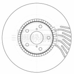 Brzdový kotúč BORG & BECK BBD5784S