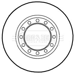 Brzdový kotúč BORG & BECK BBD5986S - obr. 1