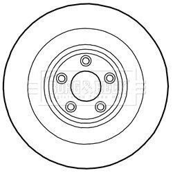 Brzdový kotúč BORG & BECK BBD6017S