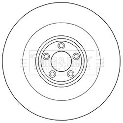 Brzdový kotúč BORG & BECK BBD6023S