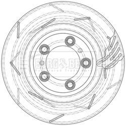Brzdový kotúč BORG & BECK BBD6142S - obr. 1